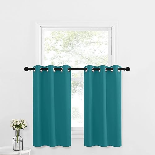 Miniatura 17 de NICETOWN Cortinas Opacas para Ventana de Guardería - Tratamiento de Ventana con Parte Superior de Ojales, Paneles de Cortinas Opacas (Verde Biscotti