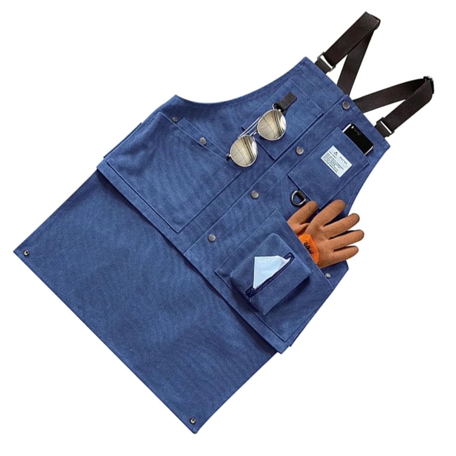 NVOQILIN Professional Utility Apron for Electricians Handymen Thickened Canvas Work Apron for Carpenters Woodworkers Use Thickened Work