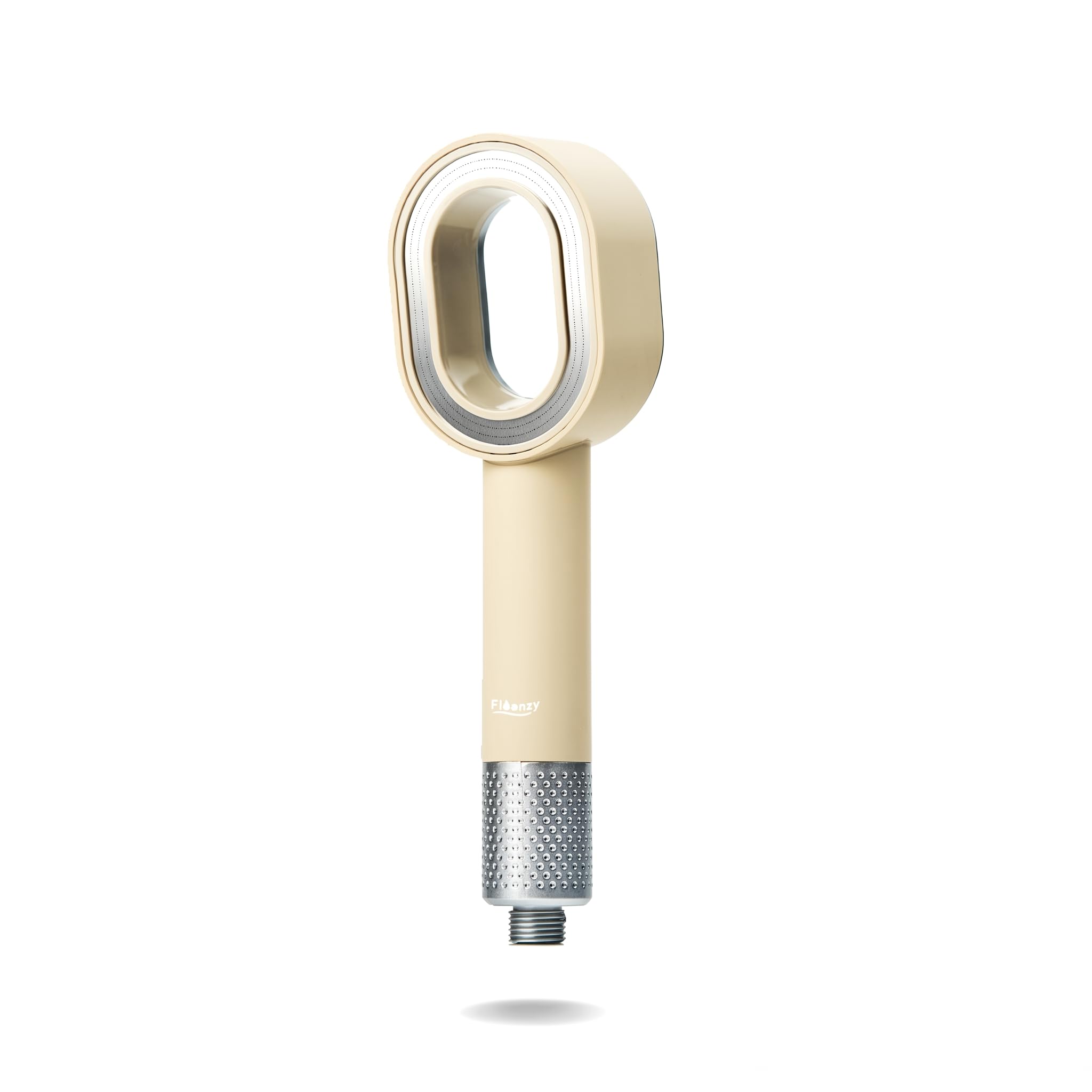 Floenzy Premium Filtered Shower Head for Hard Water – 3-Stage Filtration System with Activated Carbon & Vitamin C, High Pressure, Chlorine Removal for Softer Skin & Healthier Hair (Beige)