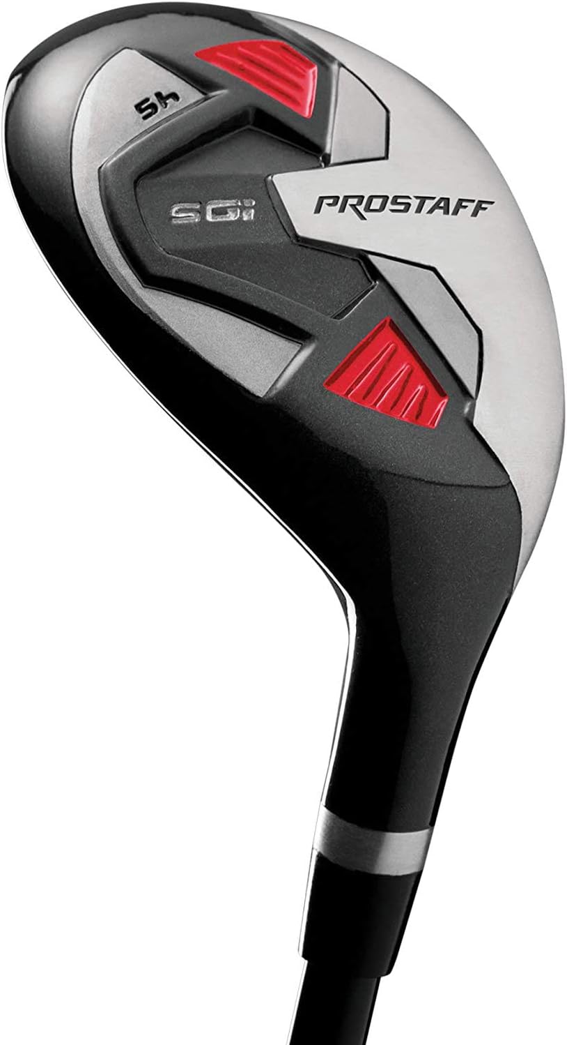 WilsonGolf Pro Staff SGI Hybrid 5, Golf clubs for Men, Right -Handed, Suitable for Beginners and Advanced, Graphite, Red, WGD151800