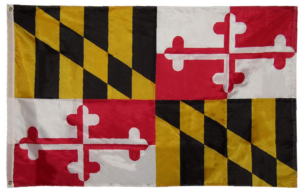 Anley Maryland State Flagge 3x5 Fuß - UV-beständige