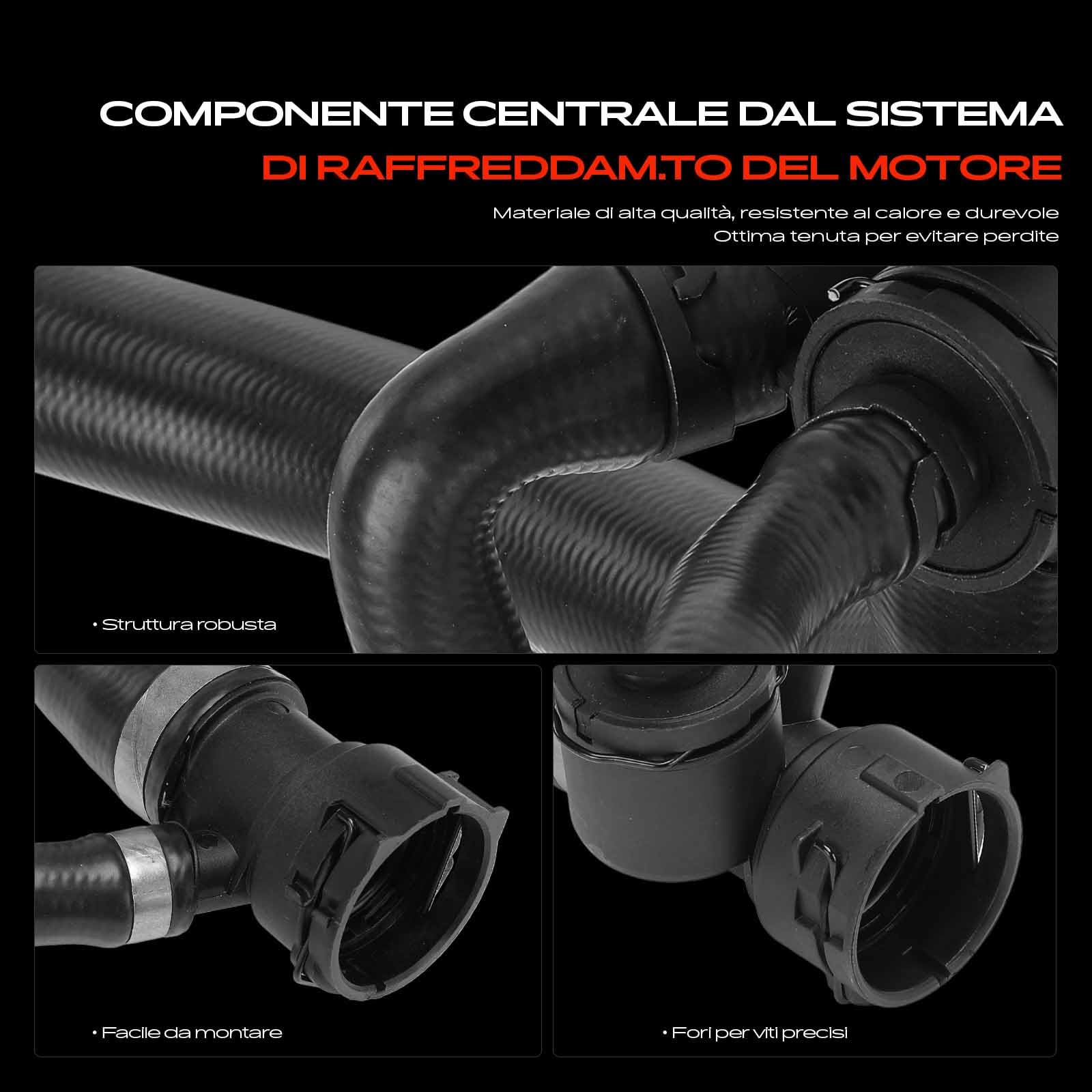 Frankberg Tubo del liquido di raffreddamento tubo del radiatore lato | Compatibile con: Serie 5 E60