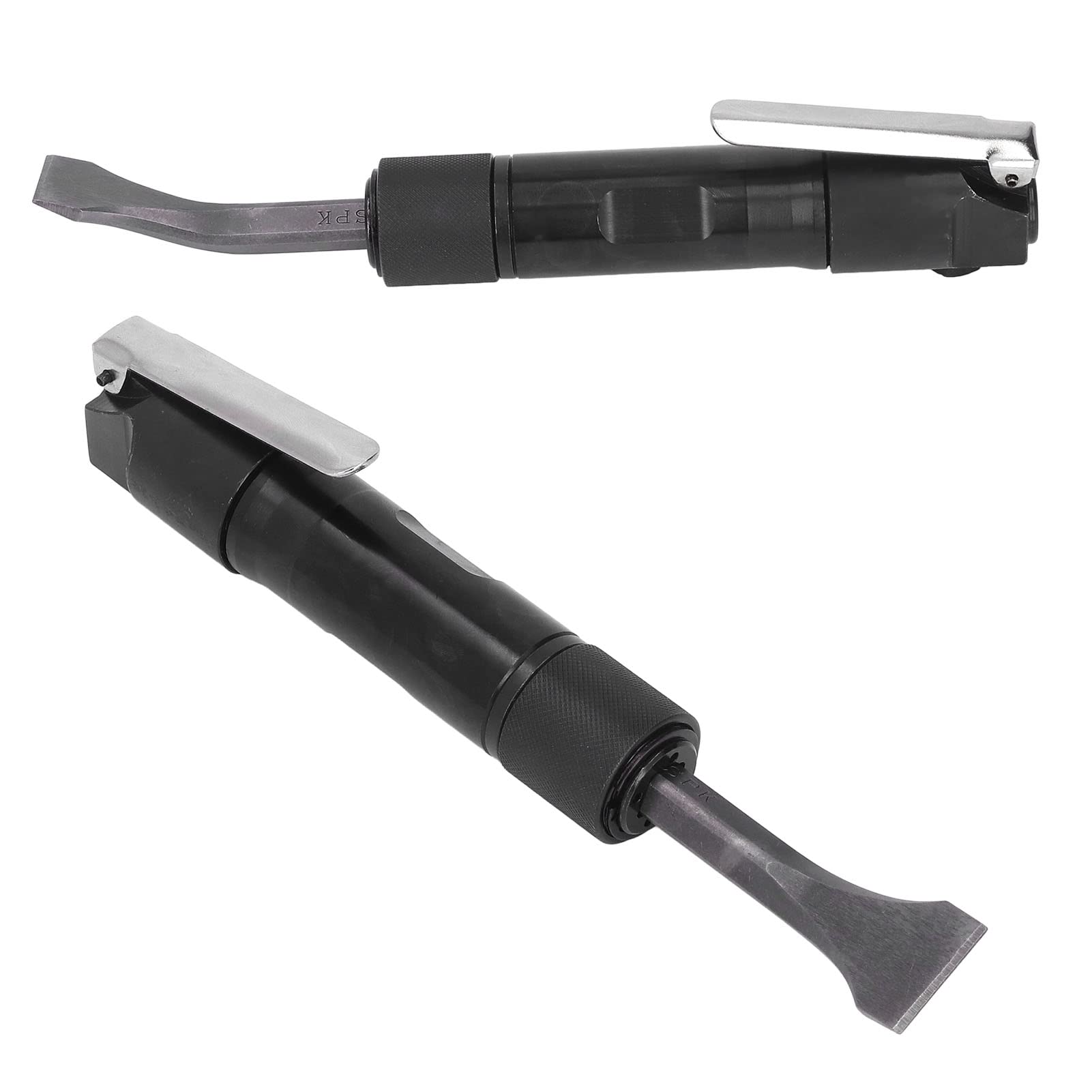 Cincel neumático de tipo recto, kit de cincel neumático de 1/4 de pulgada con bloqueo automático en aleación de aluminio y mango ergonómico, para desbarbado de hormigón, ladrillo y (Estilo japonés)