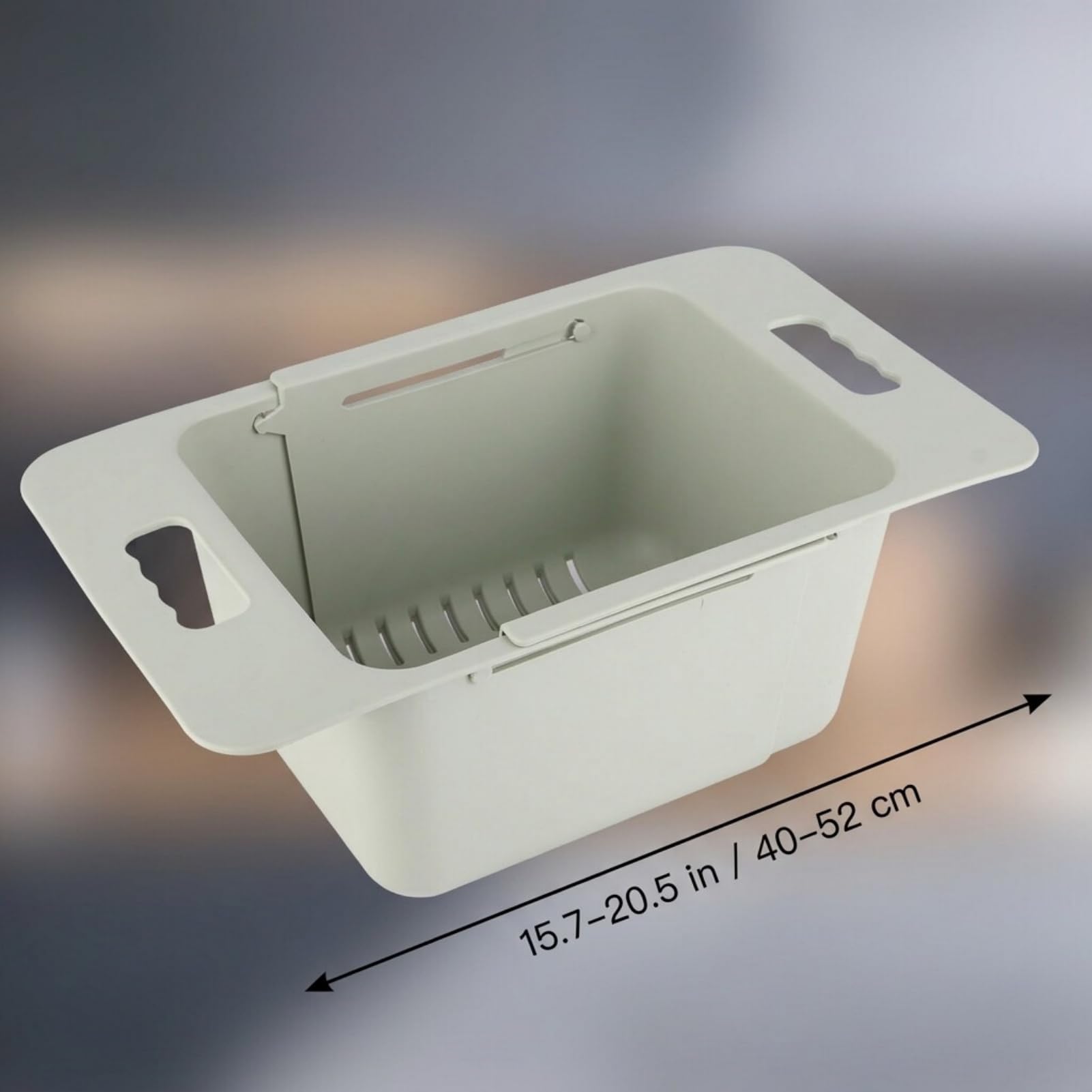 Gefriertruhenkorb, Verstellbarer großer Gefriertruhe Körbe, Gefrierschrank-Organizer-Korb Mit Erweiterbarer Griff Kapazität 15–25Kg Gefrierschrank Organizer Behälter (Grün)