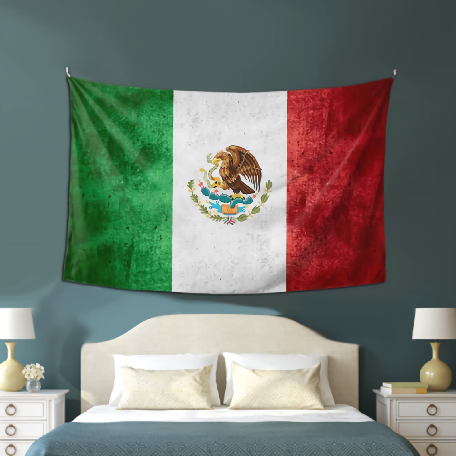 Mexikanische Flagge Wandbehang – 152 X 102 Cm, Polyester, Vielseitig Als Decke Oder Deko Nutzbar