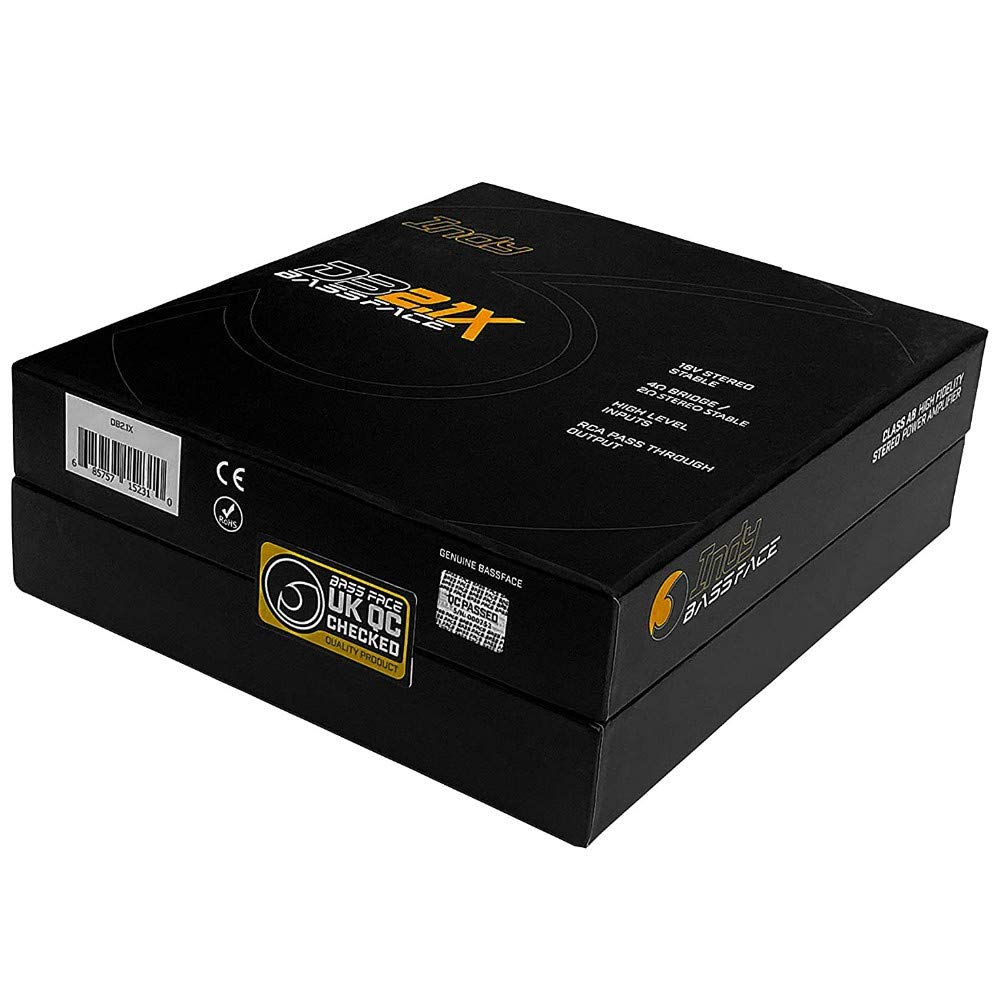 AMPLIFICATORE BASS FACE DB2.1 DB 2.1 A 2 CANALI 2 CH 500 WATT RMS E 800 WATT MAX IN MONO PER PORTE PORTIERE SPORTELLI E SUBWOOFER CON BASS BOOST DA 0 A + 12 DB E FILTRO SUBSONICO 20 - 50 HZ