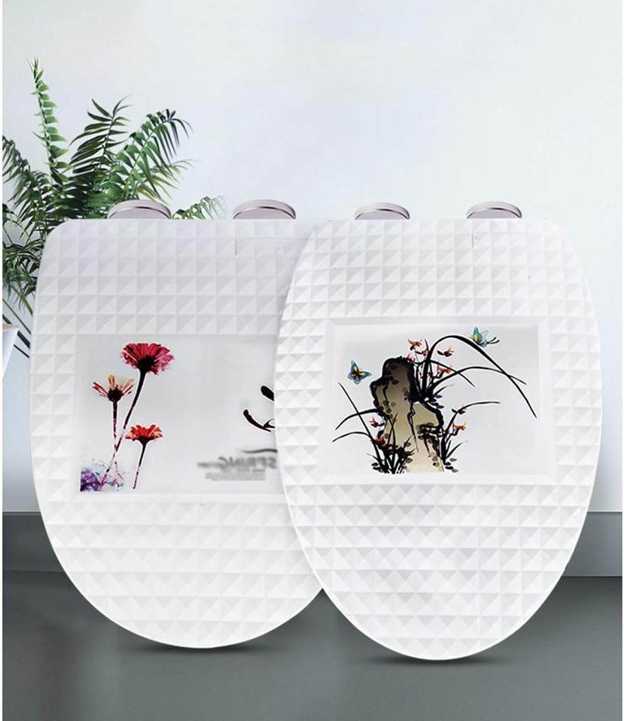 3D Printed Toilet Cover Universal Thicken Seat Plate Descending U-shaped V