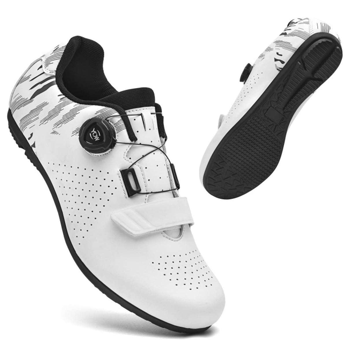 Zapatillas Ciclismo Sin Calas Hombre Mujer con Suela de Goma | Ligeros Respirables Antideslizantes para Deportes al Aire Libre