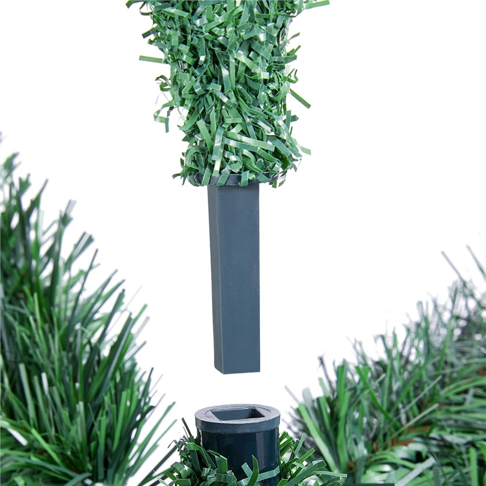 Yaheetech Árbol de Navidad 183cm Artificial Christmas Tree 598 Ramas PVC con Soporte de Metal Plegable Decoración Navideña Verde