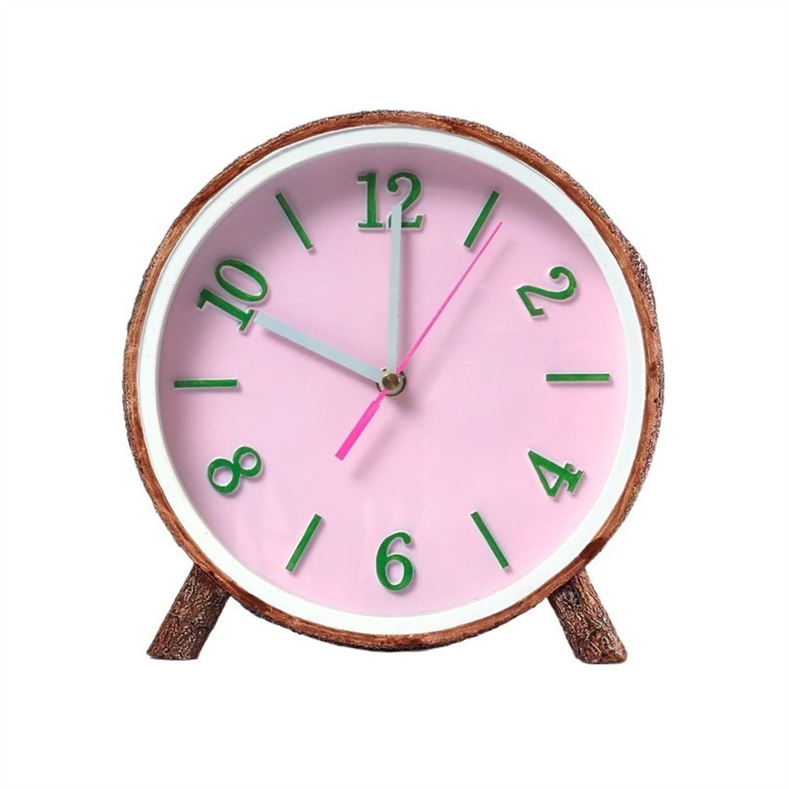 Reloj de mesa con maquinaria silenciosa y diseño creativo para el hogar