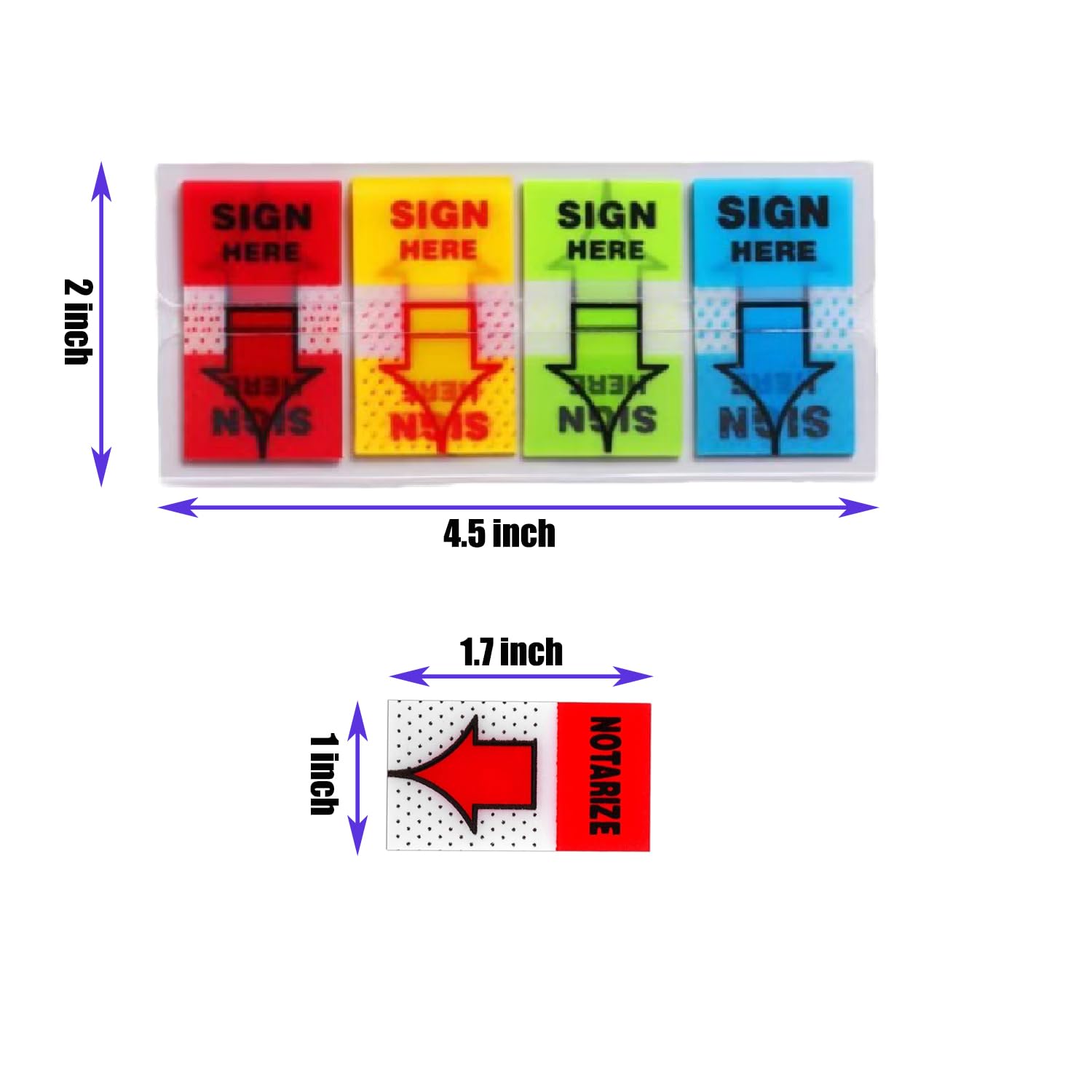 Snapklik.com : 200PCS Sign Here Tabs - Arrow Labels Stickers Adhesive ...