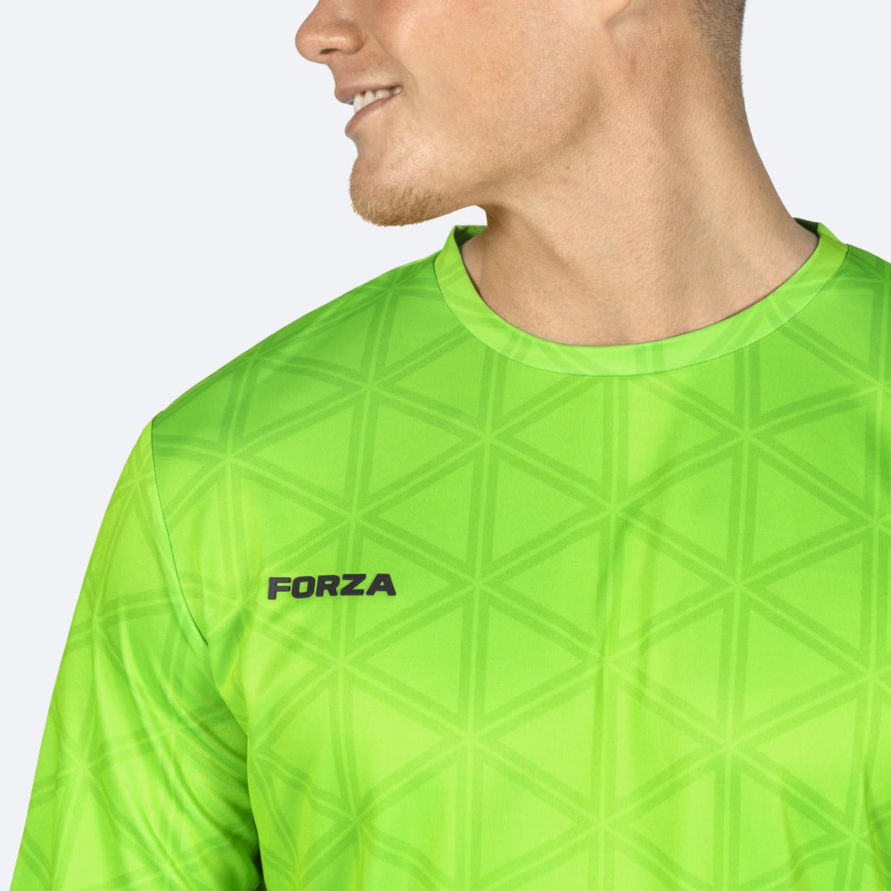 FORZA Kit Portiere Uomo A Maniche Corte [XS-XXL] | Kit Completo con Maglia, Pantaloncini & Calzettoni | 100% Poliestere & Traspirabile