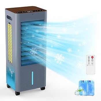 【極美品】冷風機 強力 冷風扇 スポットクーラー 80W超省エネ 静音 大容量 Amazon.co.jp: 冷風機 冷風扇風機 強力 人気 冷風扇【工事不要&3