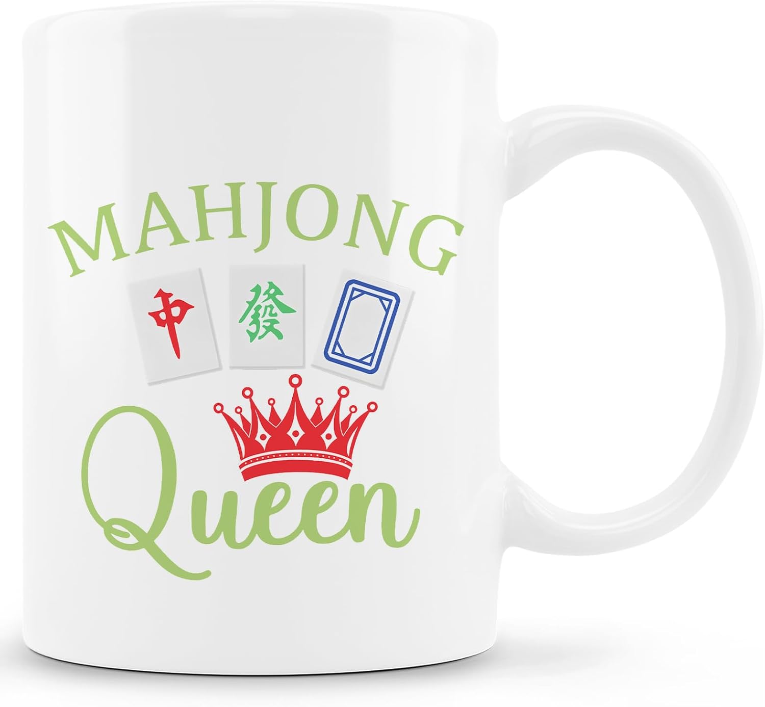 Mahjong Gifts Mug, Mah Jong Gifts for Women Coffee Cup Ceramic, Gift for Mah Jong Players Lovers, Mahjong Accessories Ceramic Coffee Tea Mug 11 oz
