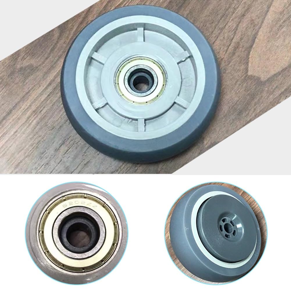 Ruote girevoli mediche Gerrit da 3" 4" con Stelo filettato M12, Set di 4 Ruote girevoli in Nylon con Barre filettate, Ruote per carrelli Medici silenziose e stabili con fr
