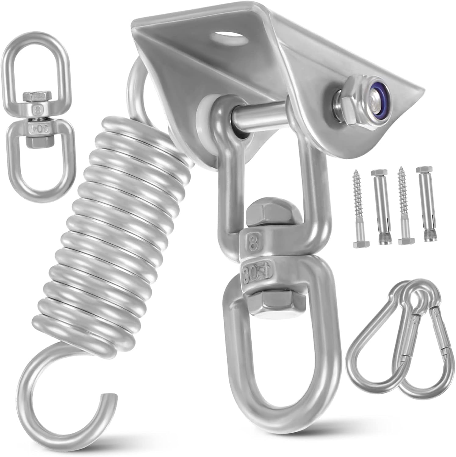 One Swing Hanger Stainless Steel Swing Hanger Kit Rotation for Hammocks Playground Calisthenics Equipment