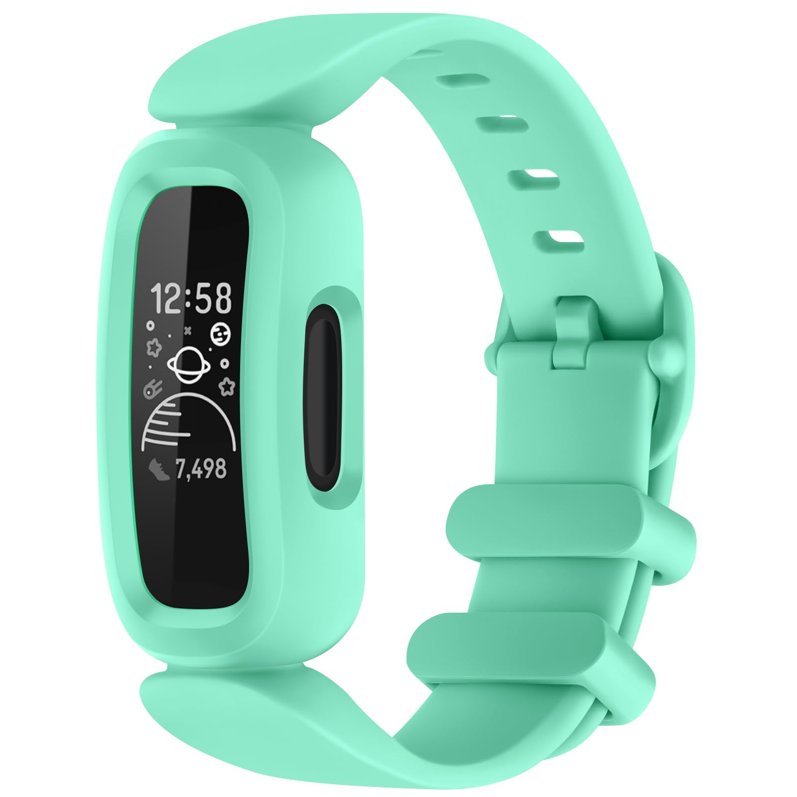Meliyafor Fitbit Ace 3 Bands for Kids Boys Girls, Adjustable Soft Silicone Bands Replacement Waterproof Sport Strap for Fitbit Ace 3 Activity Tracker Accessories