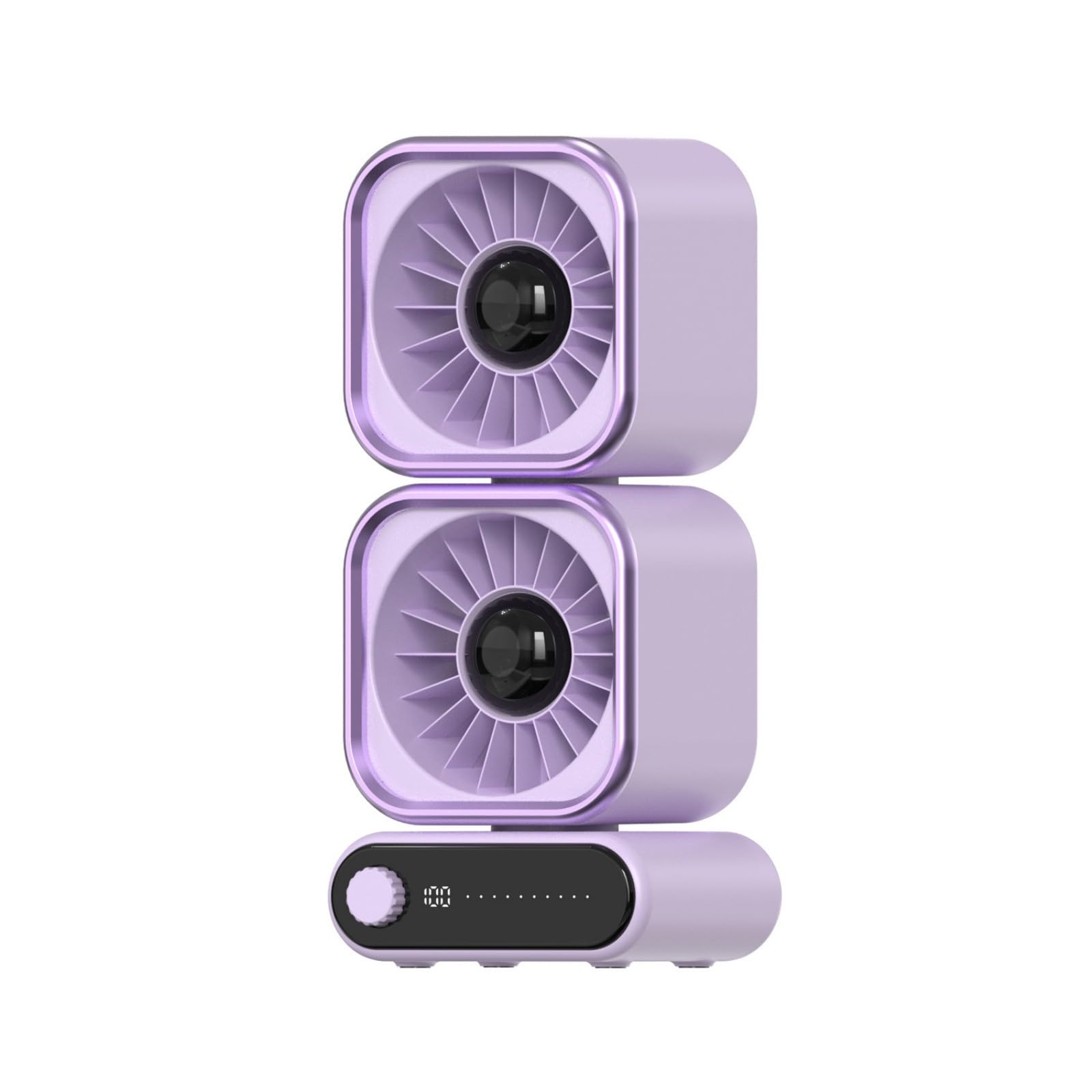 Zxfdsfdbnm Compact Two Head Desk Fan Featuring 100 Speed Settings and Digital Display for Home Dormitory Use Smart Display Circulating Fan