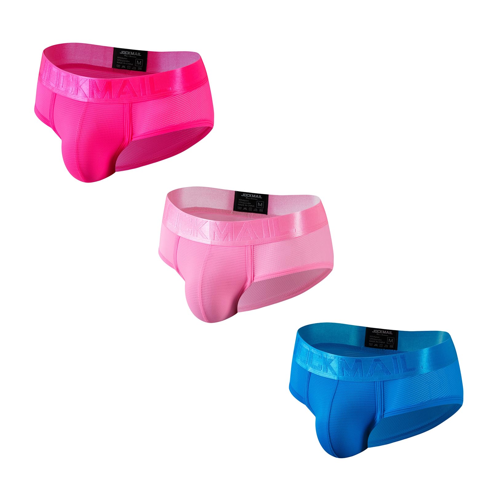 JOCKMAIL 3PCS/Pack Men Underwear Briefs Athletic Underwear Briefs Mens Breathable Briefs for Sport Gym