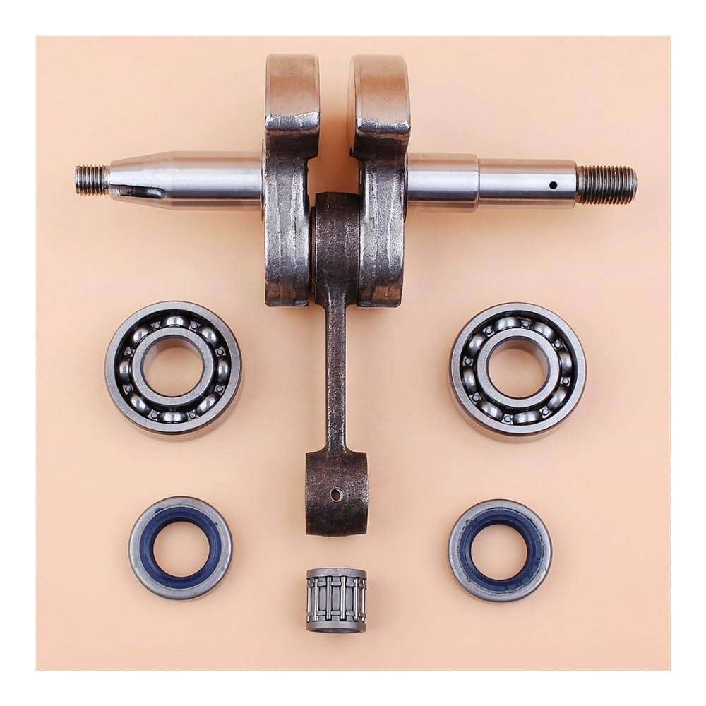 Kit de Motor con cojinete Bolas, retén Aceite y cigüeñal Compatible Motores Motosierra 268, 61, 66, 266 272