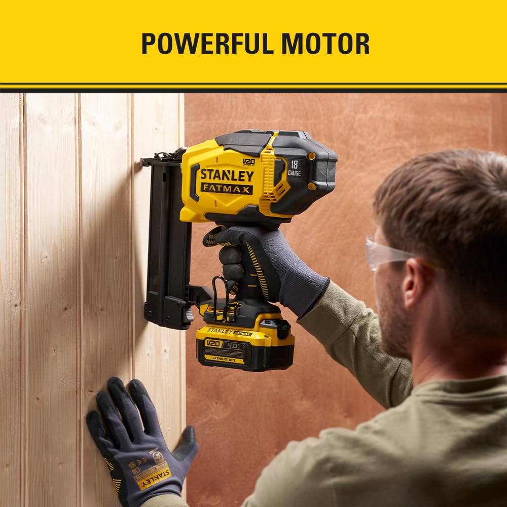 STANLEY Clavadora de Finition V20 Li-Ion 18V 18Ga pour Professionnels – Performance sans Fil avec Action Précise