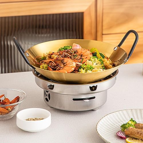 Miniatura 3 de Tapa para olla, utensilios de cocina de alta resistencia, cocina al aire libre, antiadherente, sartén profunda, apta para lavavajillas, utensilios