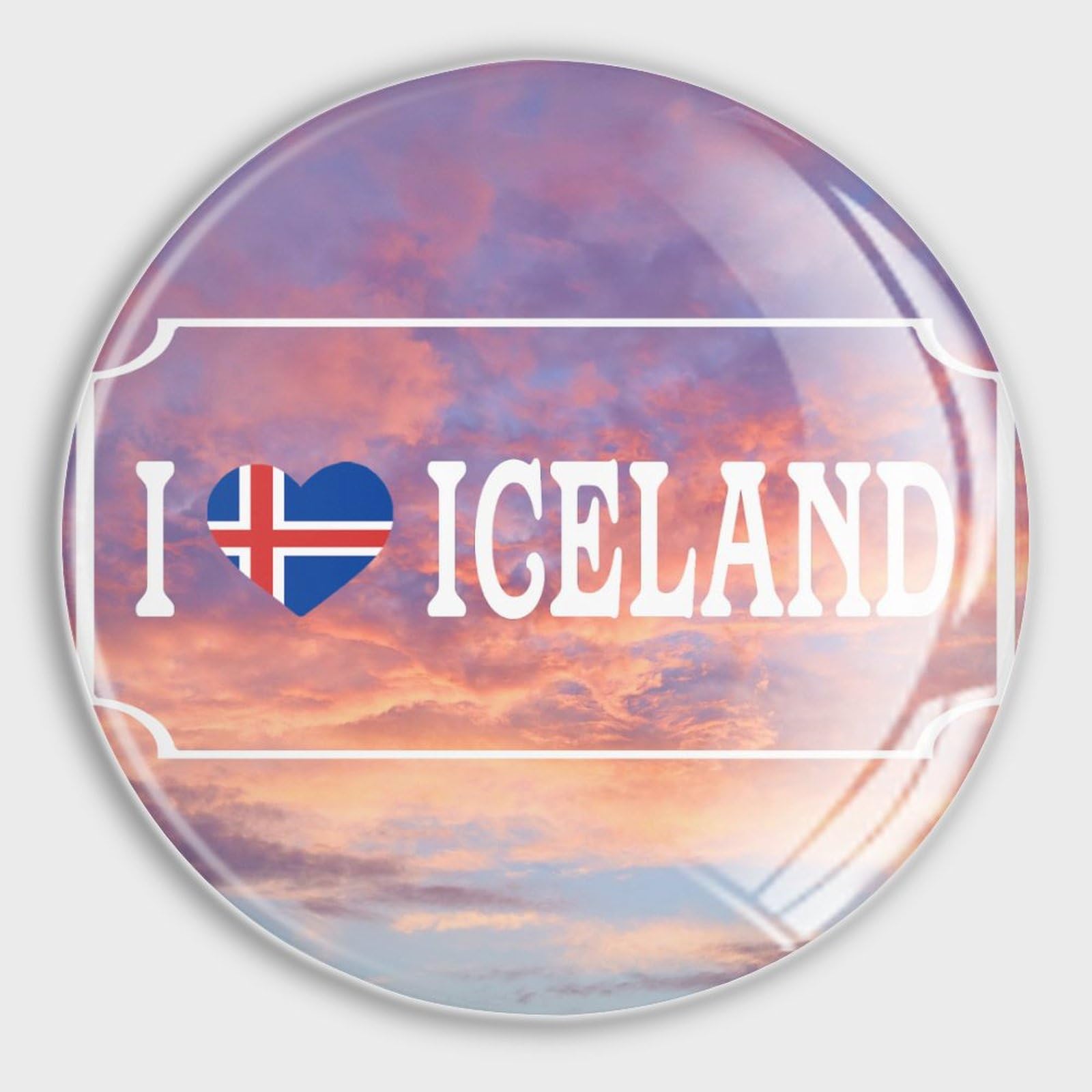 Imanes de refrigerador de vidrio, imanes pequeños con la bandera de Islandia para nevera, banderas nacionales, banderas de país, imanes de nevera de vidrio para gabinetes de oficina, hogar,