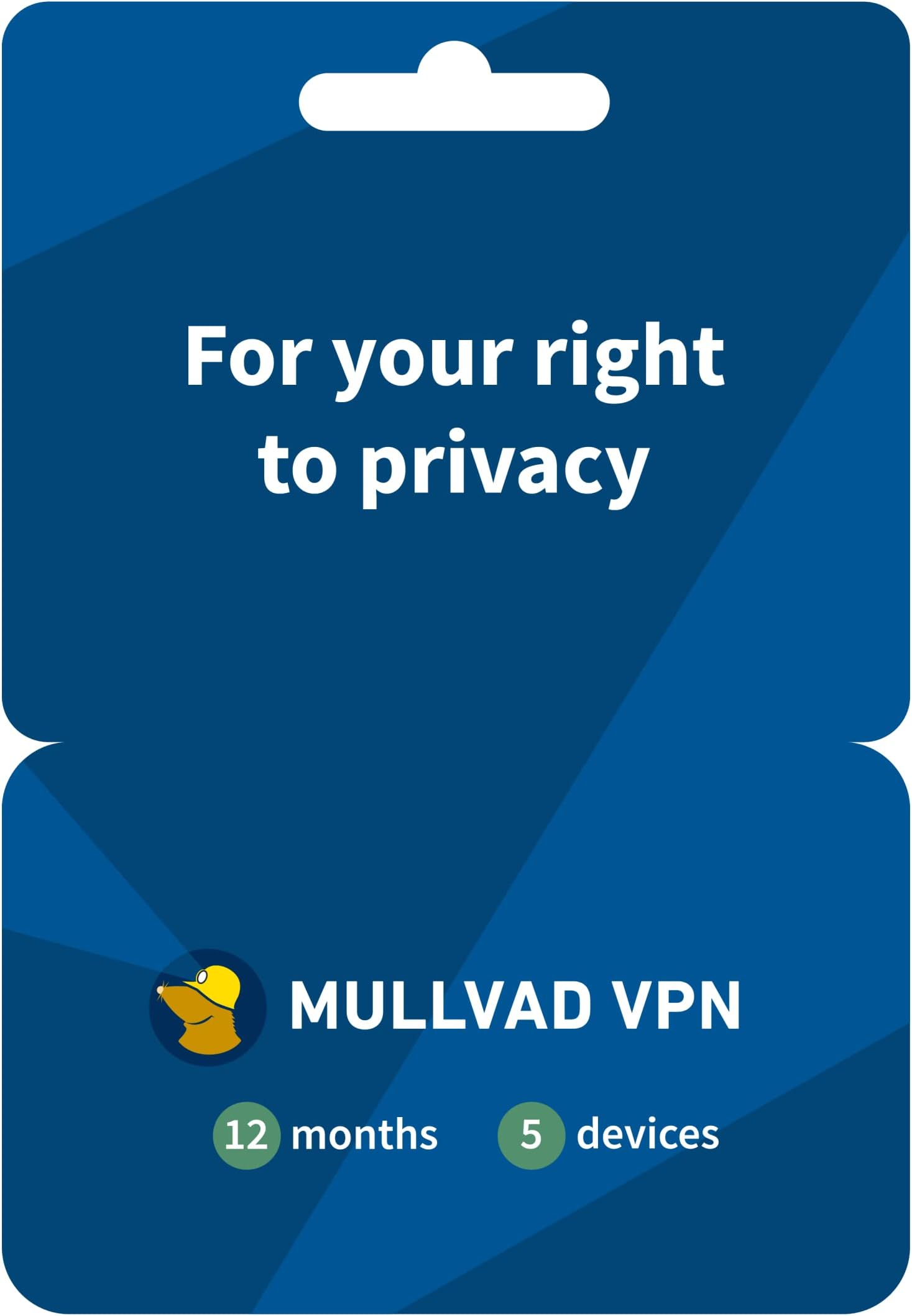 Mullvad VPN | 12 Months for 5 Devices | Protect Your Privacy with Easy-To-Use Security VPN Service