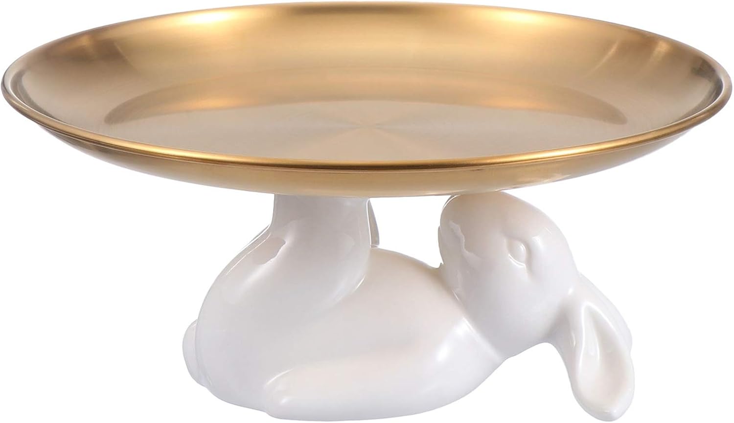 YARDWE Bunny Serving Tray Bunny Rabbit Cake Stand Dessert