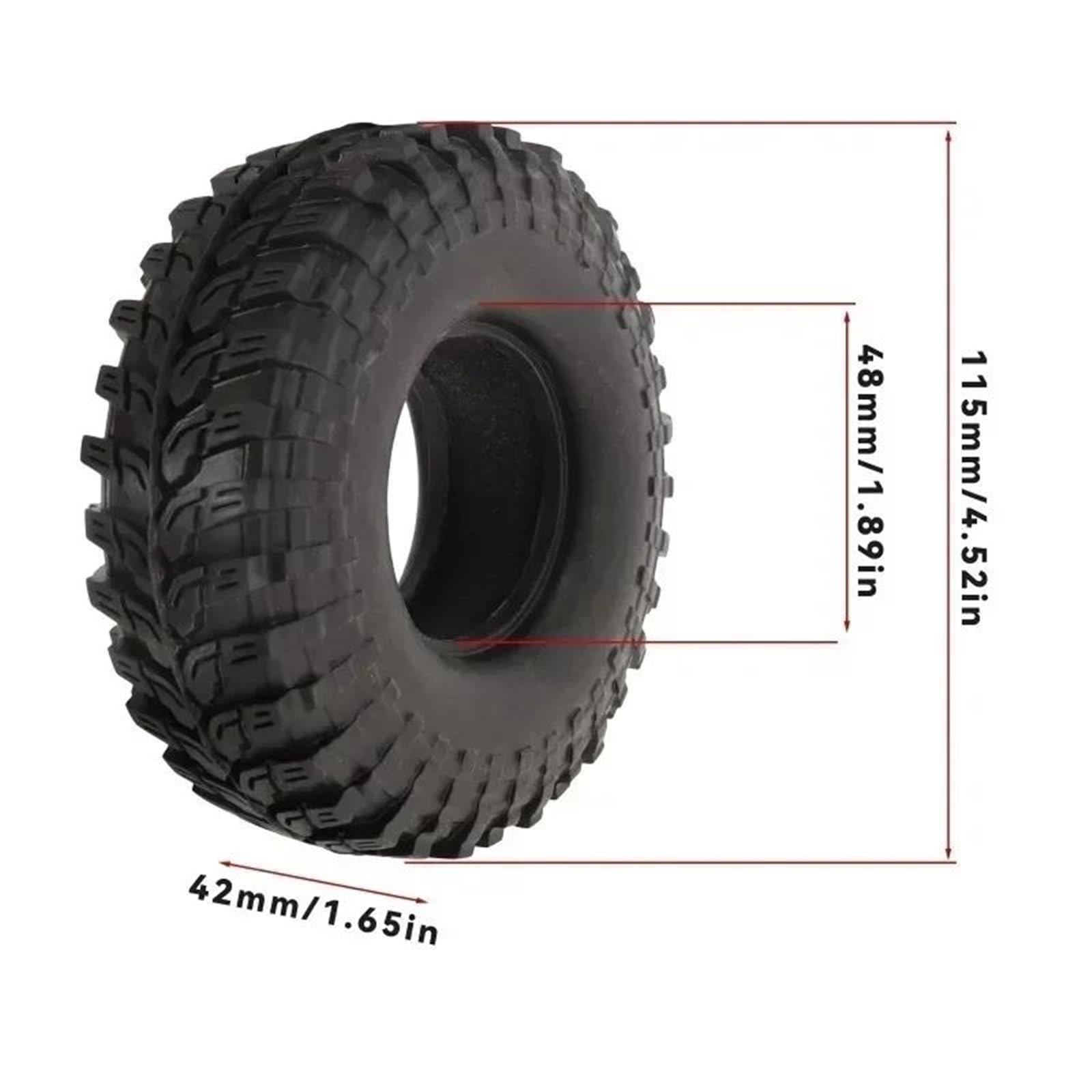 Per 1/10 Rc Per Rock Crawler Auto Parti Aggiornamento 1.9 "Pneumatici Gomma Morbida Senza Cerchi Inserti Spugna Per Scala Ricambi Modellini RC