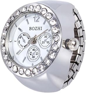 女性用リングウォッチ - ヴィンテージアナログ指時計 - ヴィンテージ時計リング正確な表示のための丸いアナログ指輪 - 男性用女性用時計リング セール中の女性用腕時計 クリアランス スモールウォッチ - レディース メンズ デジタル腕時計 アナログ腕時計 リング