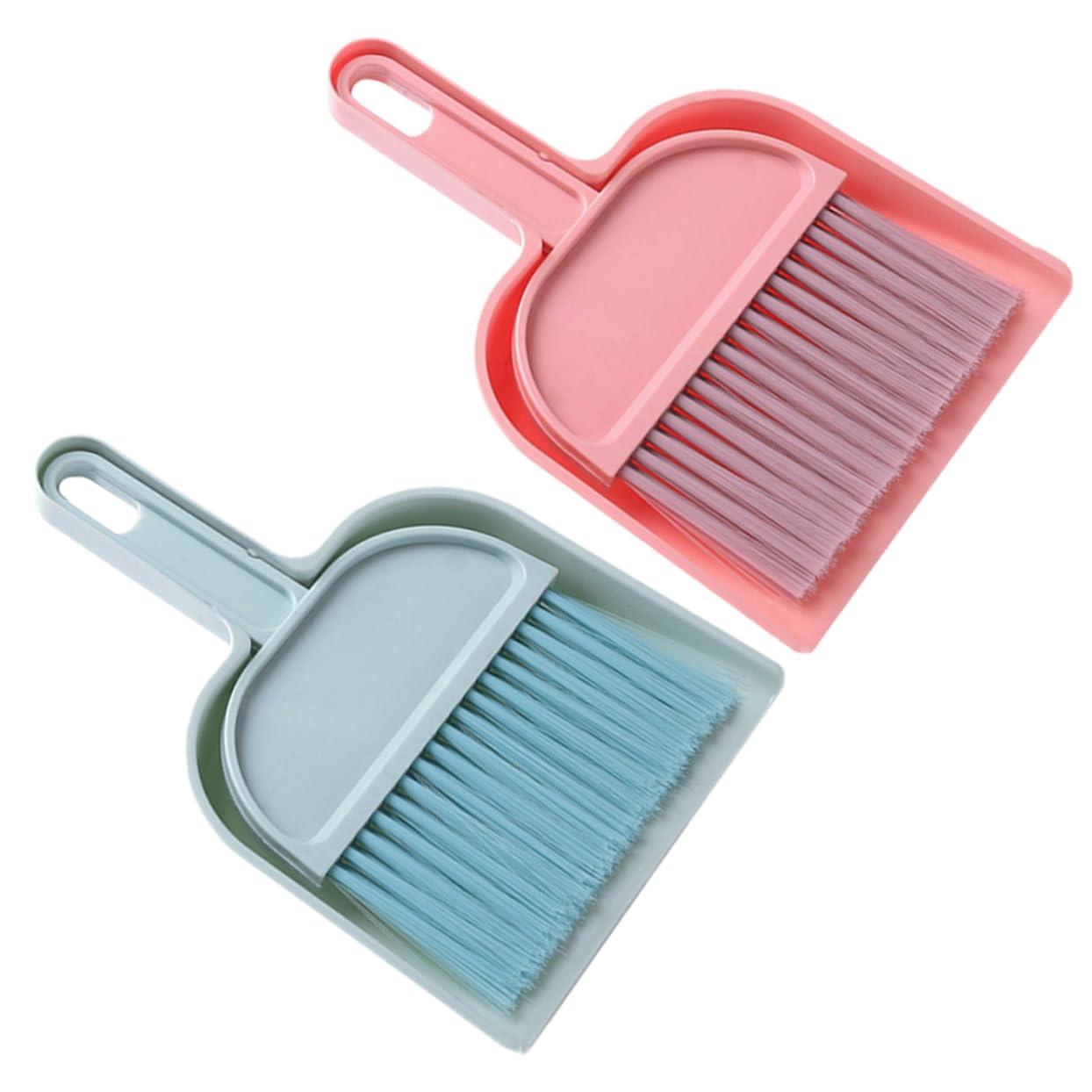 MOLUCKFU 2 Set Desk Sweeper Hand Broom and Mini Cleaning Broom Mini Dustpan Tiny Cleanning Whisk Broom Hand Broom for Desk Portapotty Desk Sweep Brush Dust Broom Small Hand Broom Pp