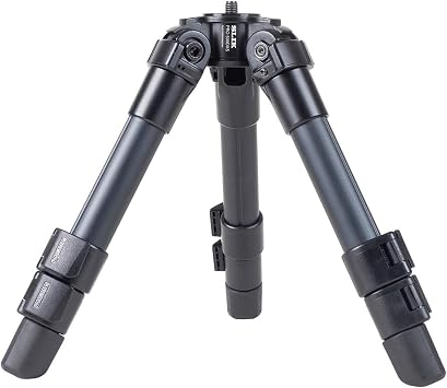 SLIK PRO AL-500DXS Heavy Duty Short Tripod Legs 16" Tall 613-501 - Folds Down to 11", Weighs 1.75lbs, Supports 22lbs - Great for Table Top or Ultra Low-Angle Photography
