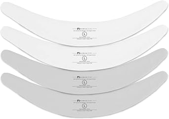More of Me to Love Organic Cotton Tummy Liner 4-Pack 2 x Pearl White and 2 x Stone Gray