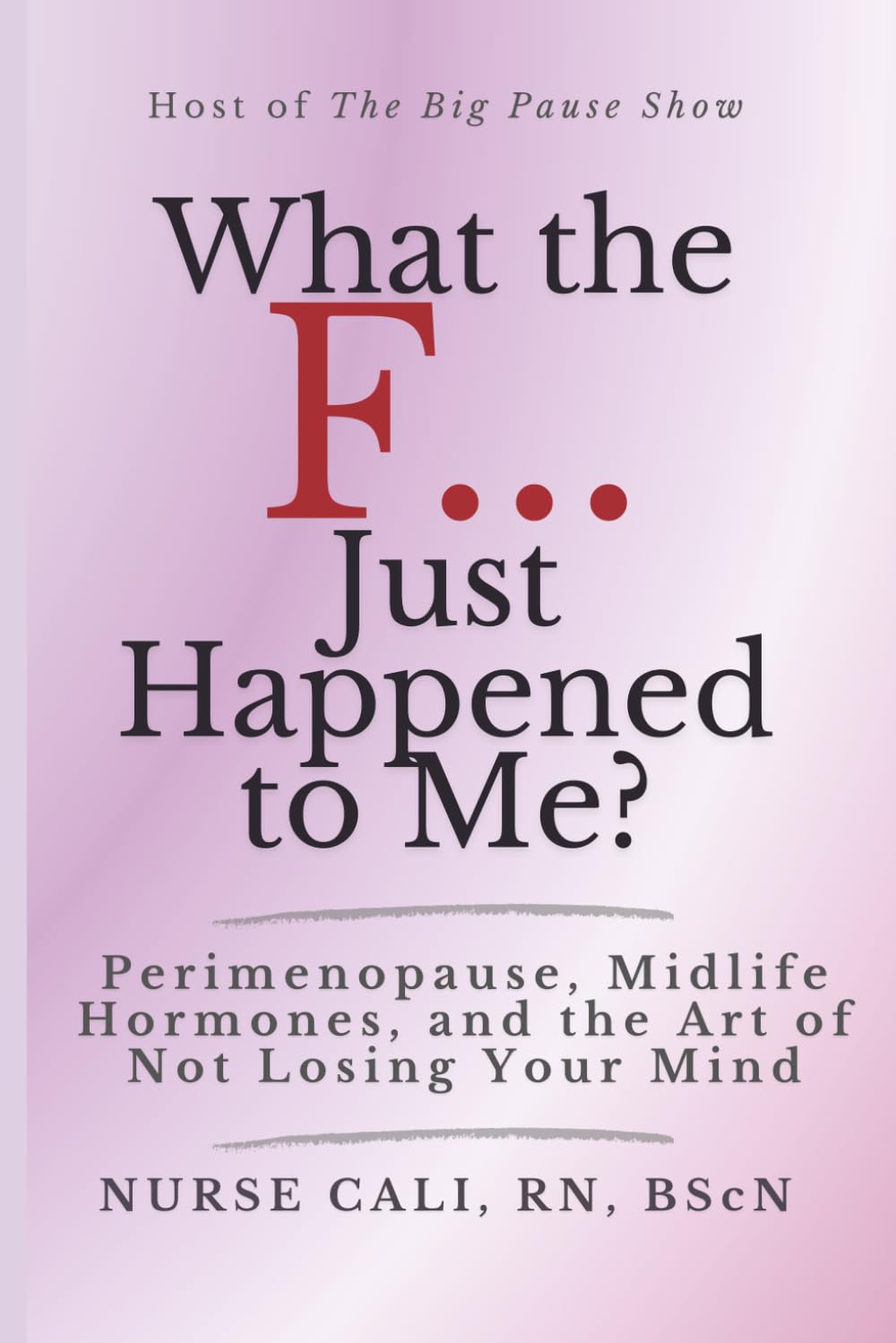What the F...Just Happened to Me?: Perimenopause, Midlife, Hormones, and the Art of Not Losing Your Mind