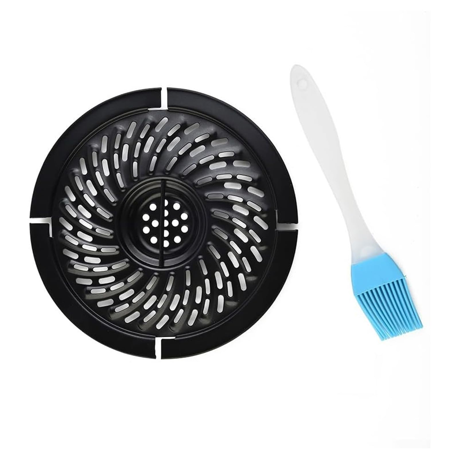 Air Fryer Replacement Grill Pan, Heat Resistant Mats for Air Fryer Air Fryer Accessories Replacement Tray Rack Parts Grill Plate Crisper Plate, Dishwasher Safe (8in/20cm)