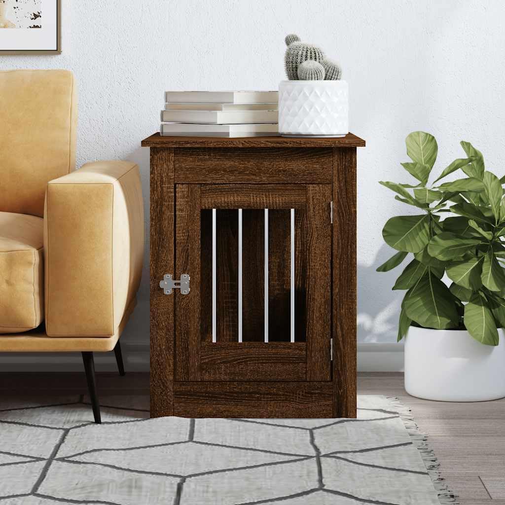 Modern Dog Crate Furniture End Table for Medium Breeds Up to 110 lbs, Durable Engineered Wood with Locking Mechanism, Spacious 21.7x31.5x26.8 Inch Pet Kennel for Living Room