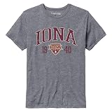 Barnesmith Iona University Iona Gaels Triblend Short-Sleeve T-Shirt, Collegiate, Small