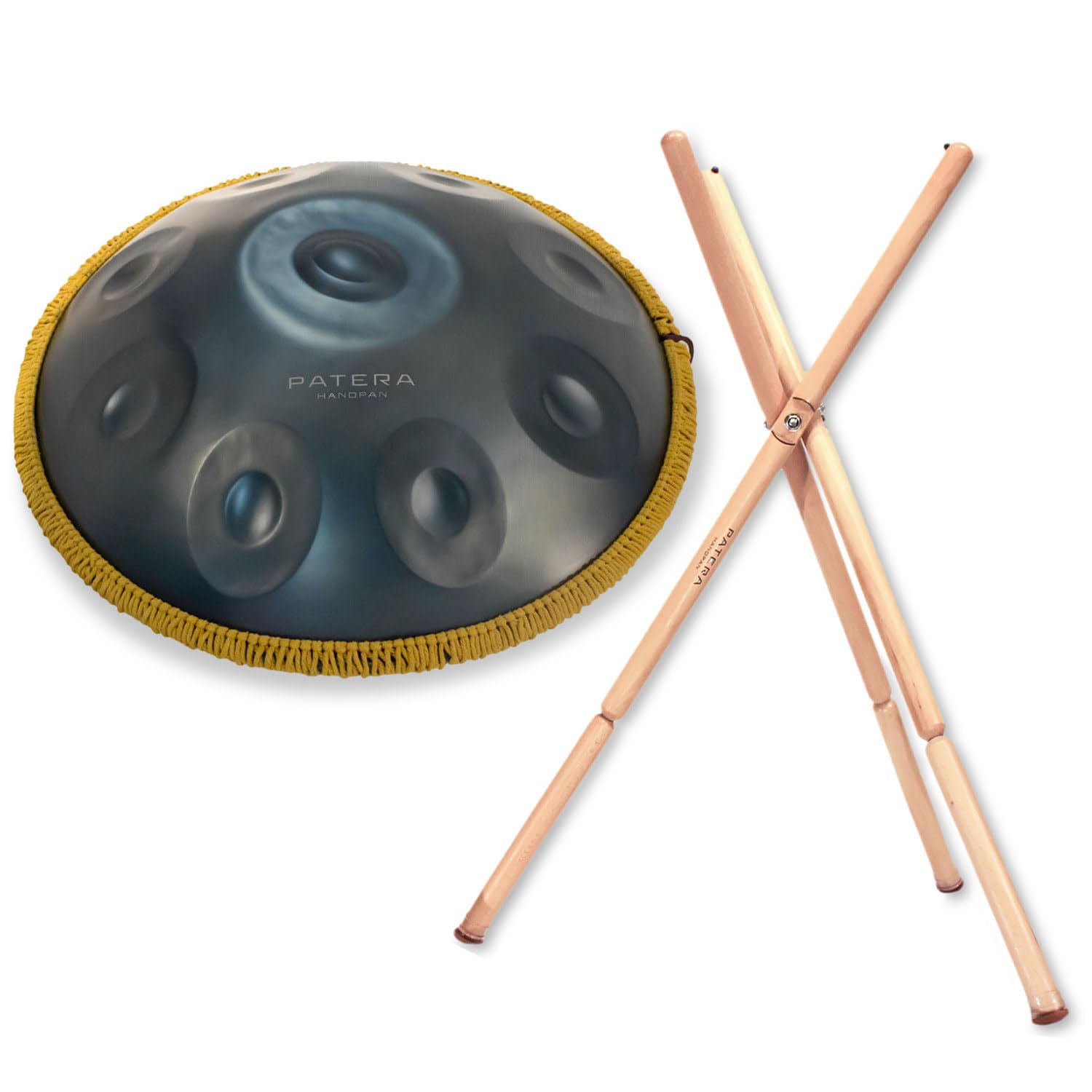 Patera HPDM-4 Handpan D-Amara con supporto per palmare