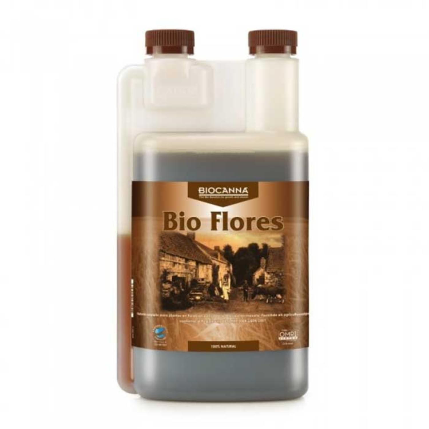 GROWMANIA Fertilizante Bio Flores de Bio Canna 1 L | Abono Biológico Etapa Floración | Orgánico 100% Certificado OMRI y CU