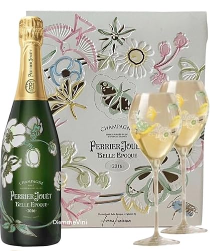 Perrier Jouet Belle Epoque 2016 con 2 bicchieri by Marcin Rusak Studio- 750ml