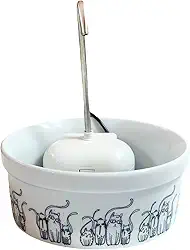 Bebedouro fonte para gatos com pote em porcelana