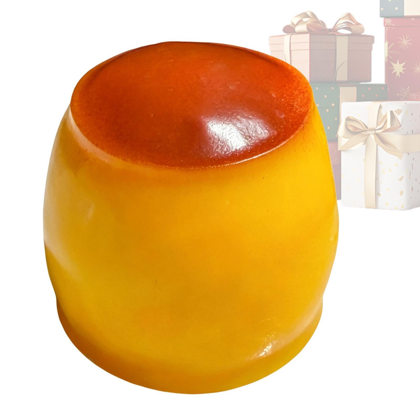 Pudding Squish Toy, 6x6cm Pudding Squish Ball, Caramel Puddings Squi shy