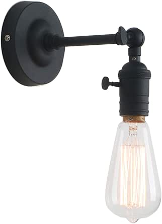 Phansthy Industrial Wall Sconce Metal Lampshade Barn