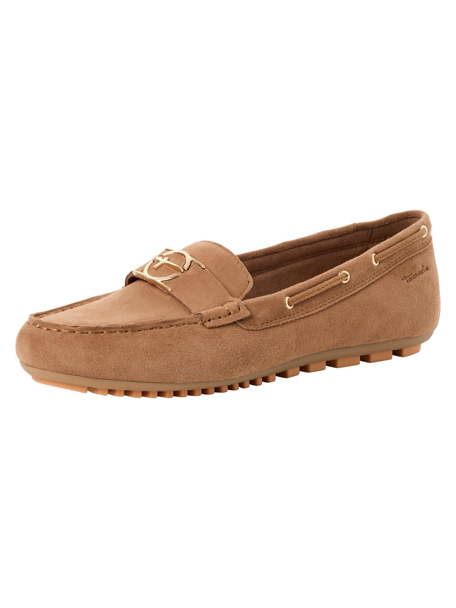 Tamaris Women Moccasin flat Leather brown 4 UK