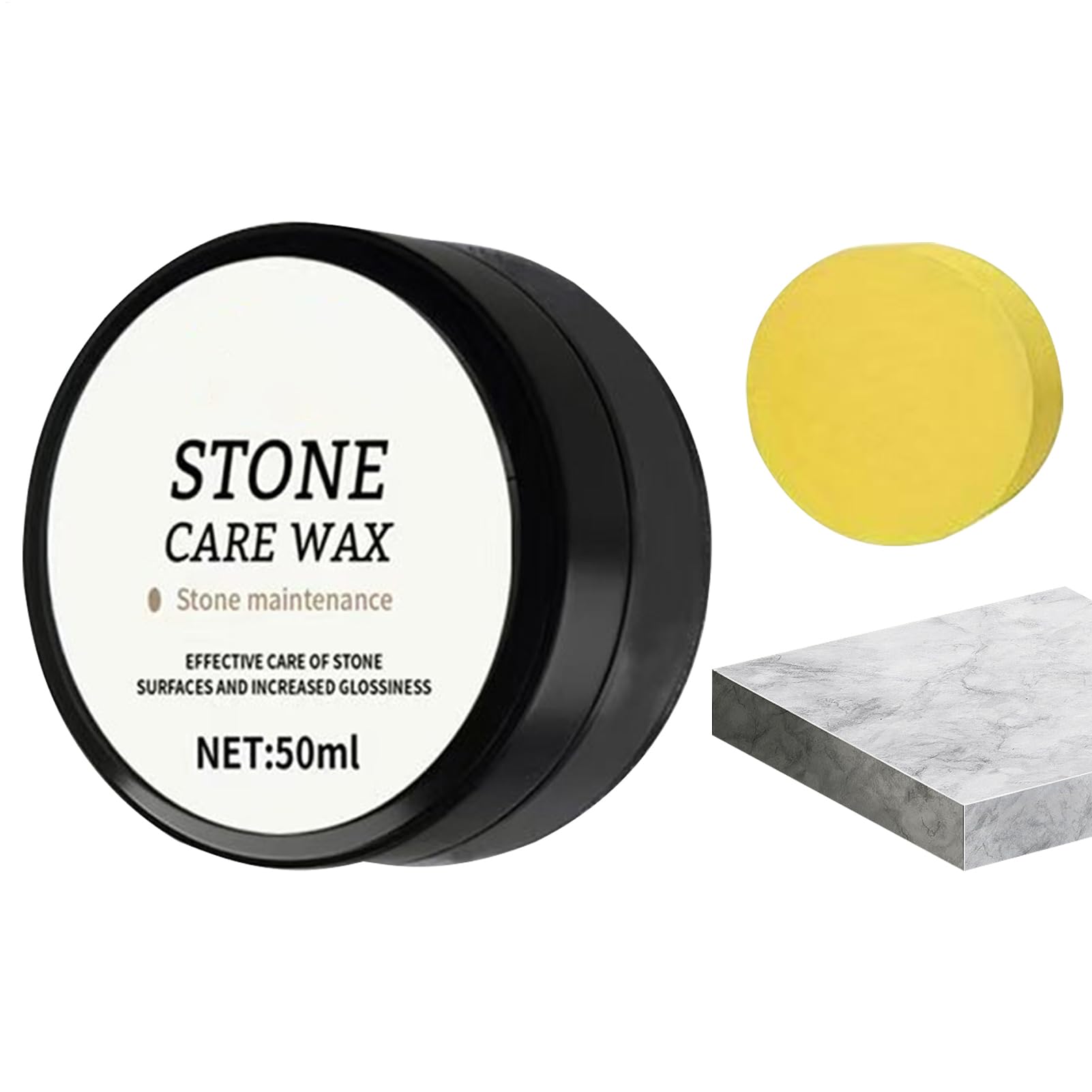 Stone Polish – Pasta detergente per pavimenti in piastrelle, impermeabile, cera lucidante per pavimenti in marmo per mobili, doccia, piano cottura, cucina, bagno