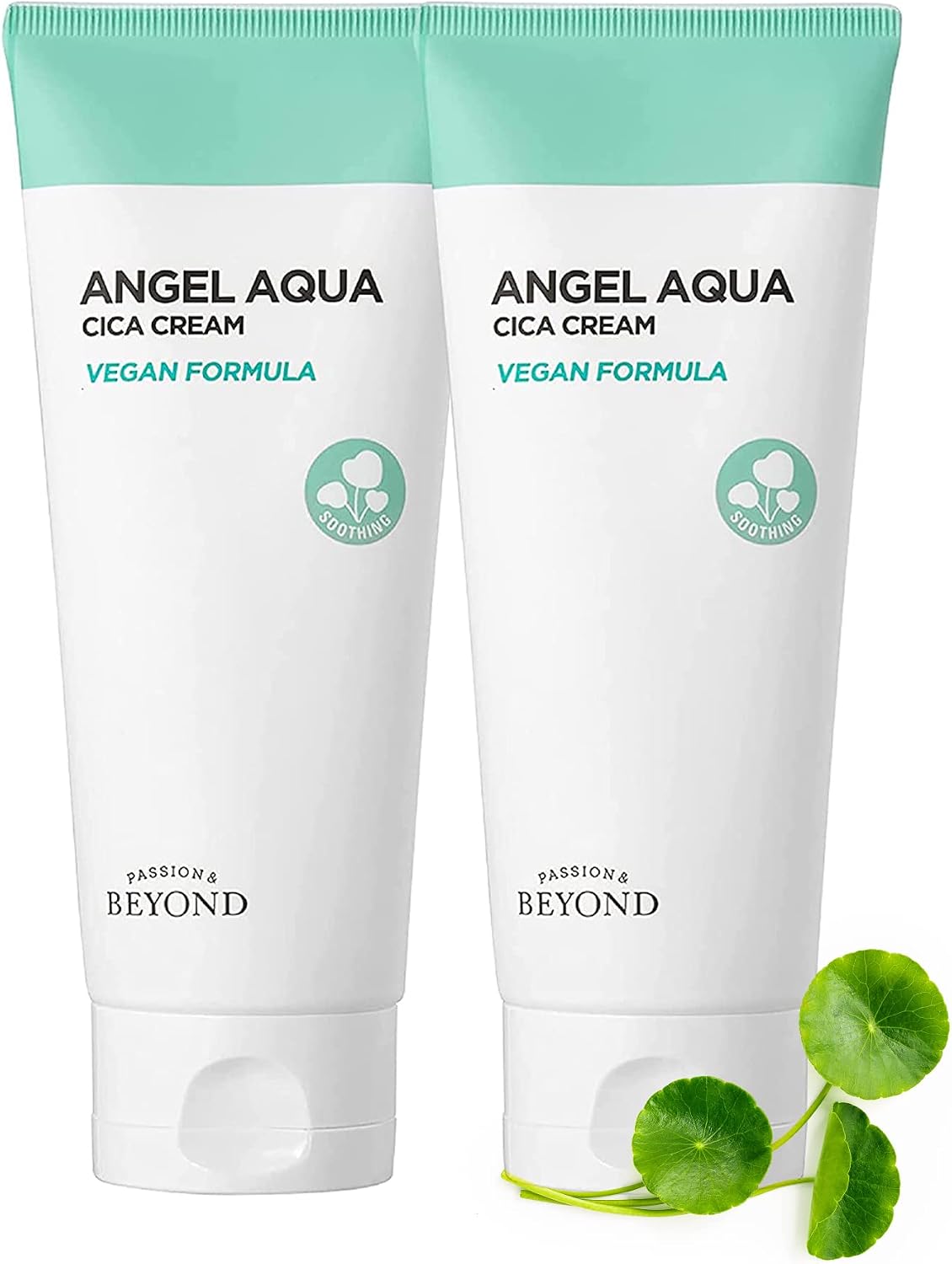 PASSION & BEYOND Angel Aqua Cica Cream Nemlendirici Yatıştırıcı Krem Seti Cica Centella Panthenol Vegan 2x150 ml