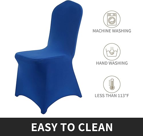 Miniatura 10 de Funda de silla Peomeise plegable, de elastano para banquete de boda, comedor, evento.