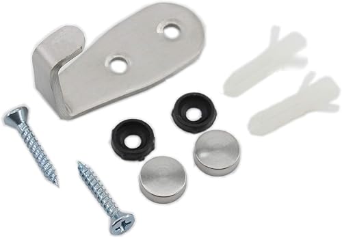 Miniatura 5 de Ganchos de acero inoxidable para colgar toallas, llaves, sombreros, ganchos de pared para cocina y baño, para interiores y exteriores, paquete de 8