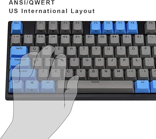 Miniatura 3 de Durgod Taurus K320 TKL - Teclado mecánico para gamers (87 teclas, doble disparo PBT, NKRO - USB tipo C, Negro